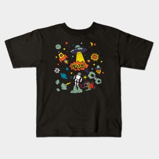 Space Elements Illustration Kids T-Shirt